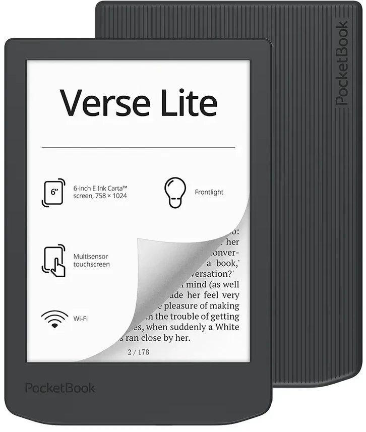 Lexues elektronik PocketBook Verse Lite, 6", WiFi, gri