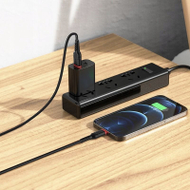 Kabllo USB Hoco X59, USB A në Lightning, 3m, 2.4A, e zezë