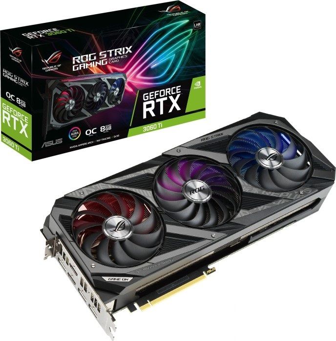 Kartelë grafike Asus ROG Strix RTX 3060Ti Gaming OC 8 GB GDDR6