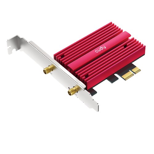 Kartë rrjeti WiFi Cudy WE4000, PCIe, AX5400 WiFi 6E, Bluetooth 5.2, e zezë