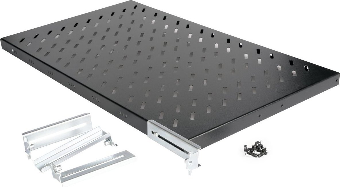 Raft për kabinet ROLINE Shelf 1U, 48.26cm, 50kg, i zi