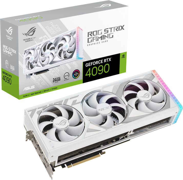 Kartelë grafike ASUS ROG Strix GeForce RTX 4090 White Edition, 24GB GDDR6X
