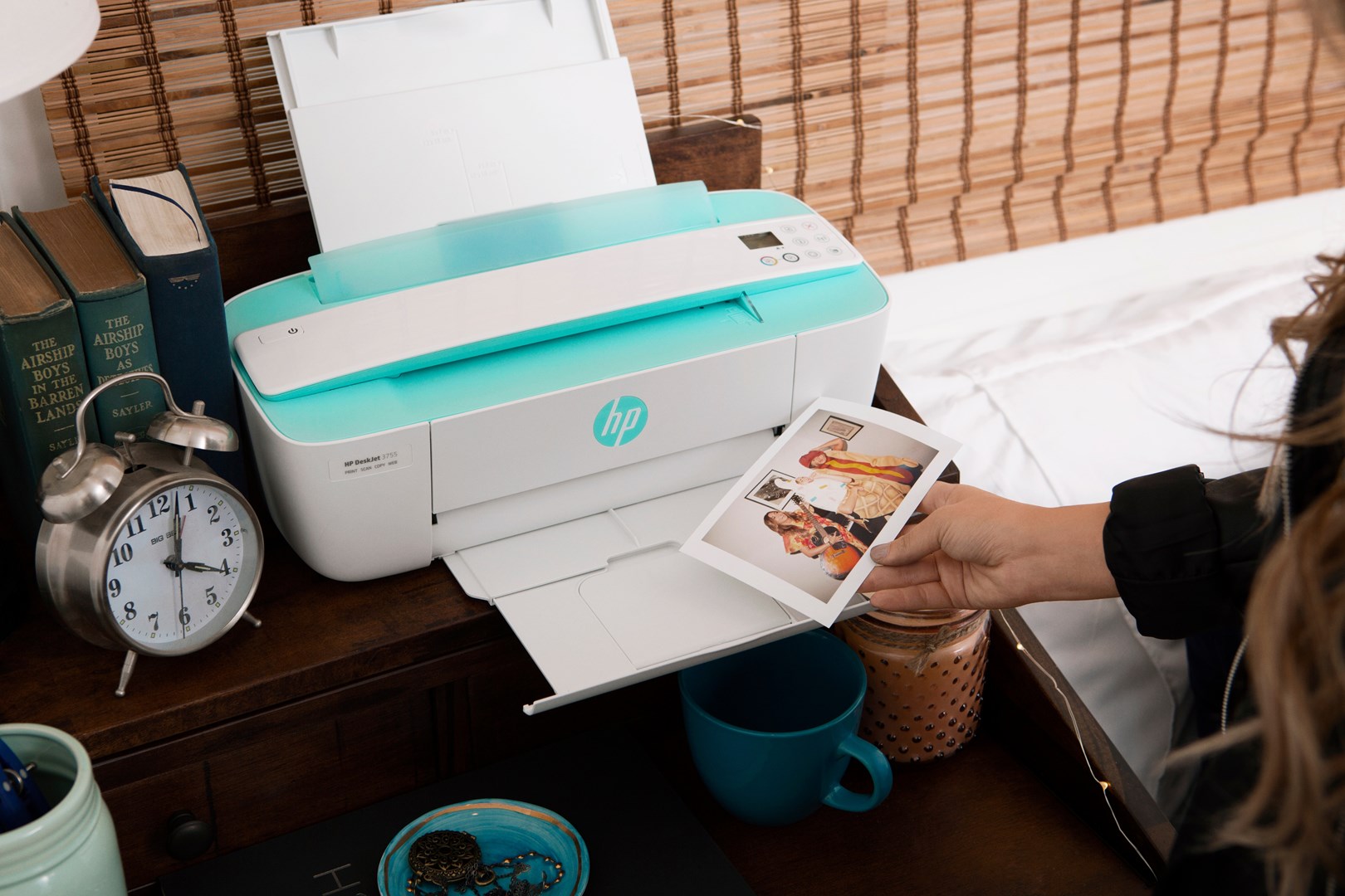 Printer multifunksional HP DeskJet 3762, Inkjet termal, i gjelbër