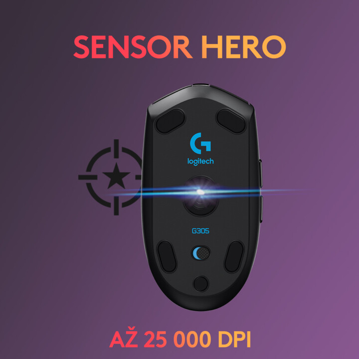 Logitech G305 Глушец, црн