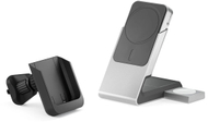 Set karikues wireless 3 në 1 ALOGIC Matrix+ Flow, 5000 mAh, 30W, i zi e i bardhë