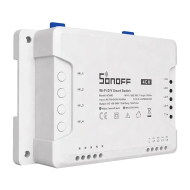 Rele smart Sonoff 4CH R3, 4 kanale, WiFi, e bardhë