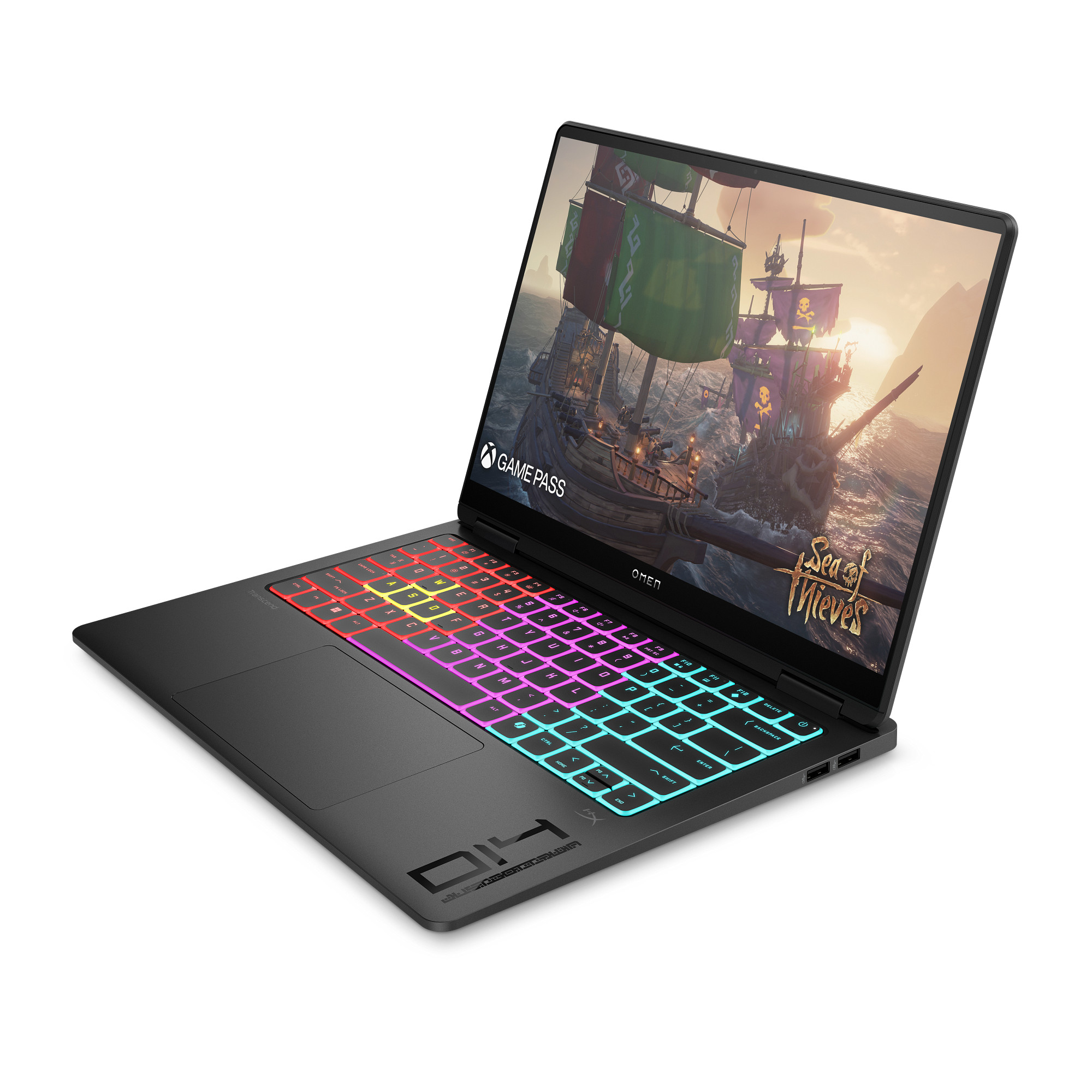 Лаптоп HP OMEN Transcend 14-fb1073nc, 14", Intel Core Ultra U7-255H, 32GB RAM, 2TB SSD, NVIDIA GeForce RTX 5060, црн