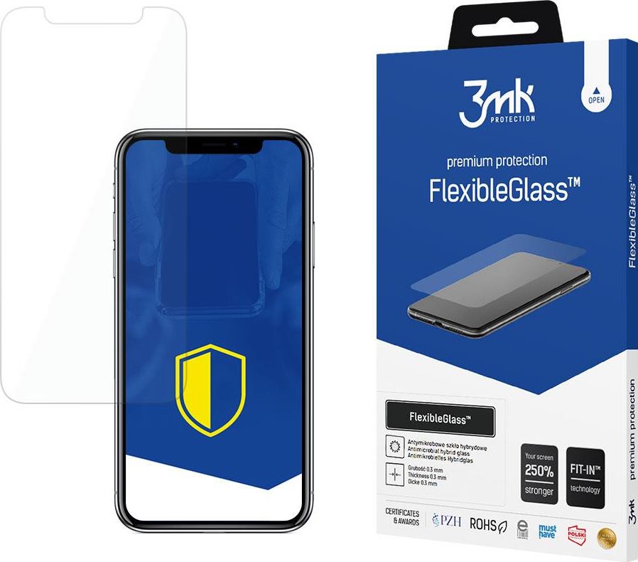Mbrojtëse ekrani 3MK FlexibleGlass për Apple iPhone XS, xham hibrid, ultra i hollë, transparent