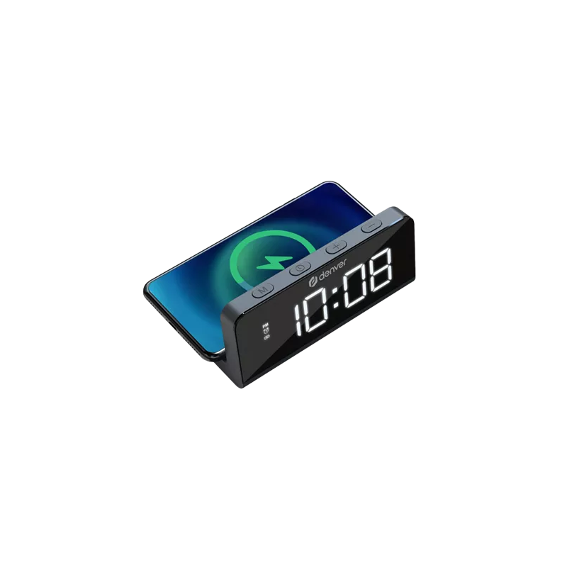 Denver Wireless Charge Alarm Clock ECQ-103MK2 2
