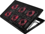 Bazë ftohëse për laptop Savio COS-01, 17.3", 6 ventilatorë LED, e zezë