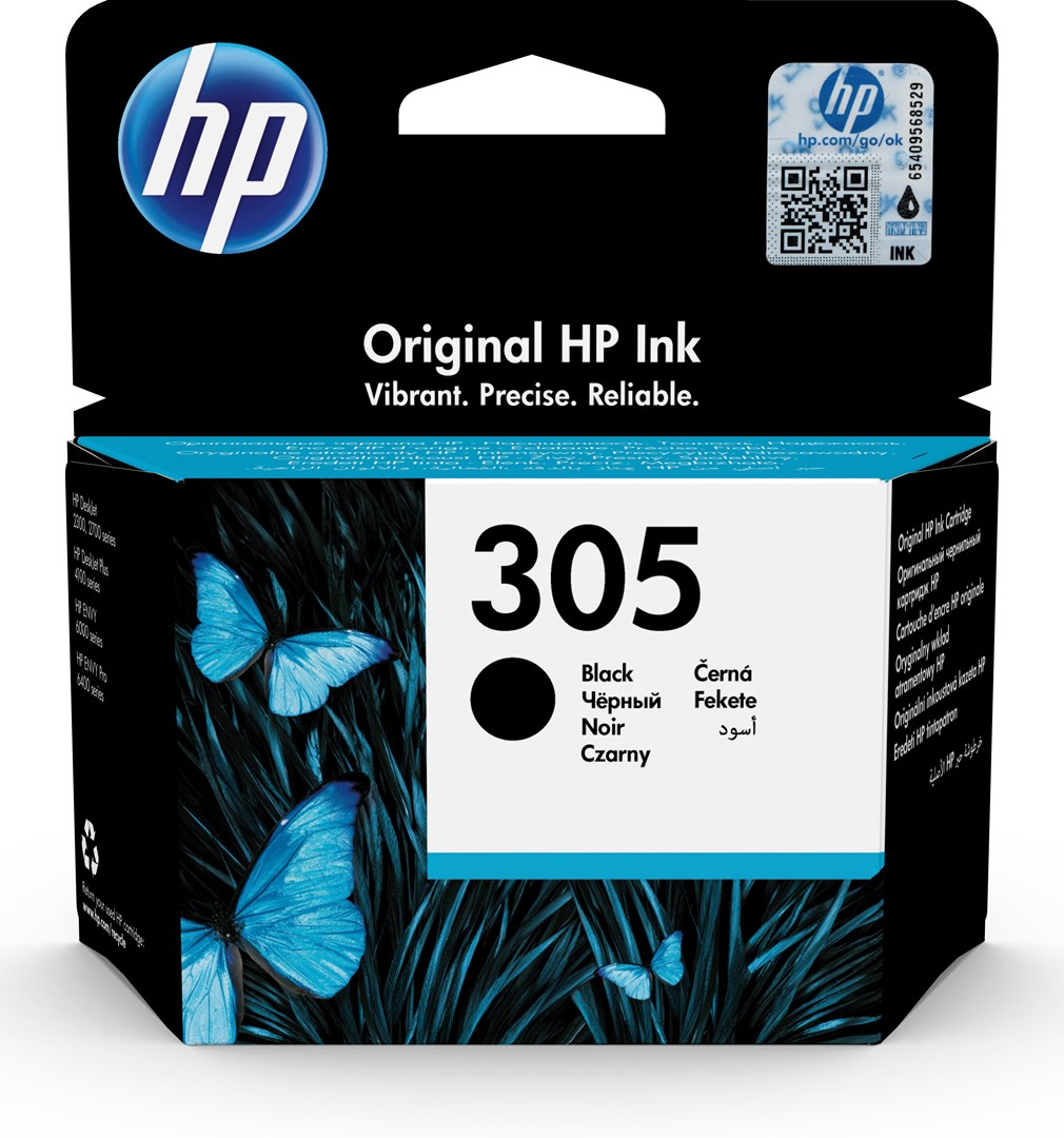 [OUTLET] Ngjyrë për printer HP 305, 2 ml, e zezë