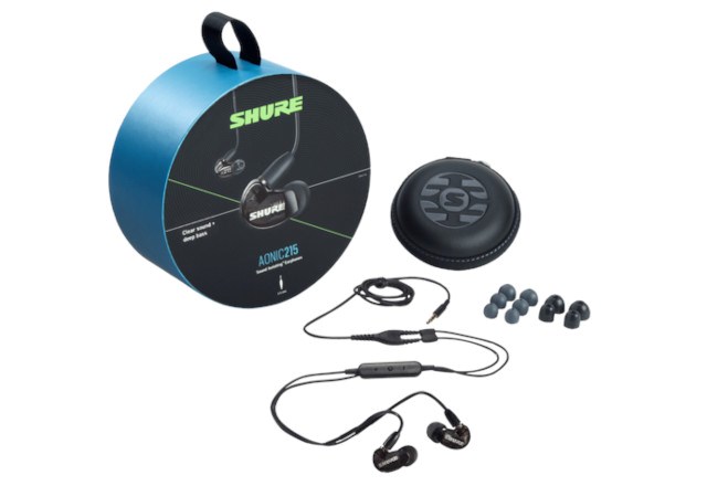 Слушалки Shure AONIC 215, интра-аурикуларни, црни