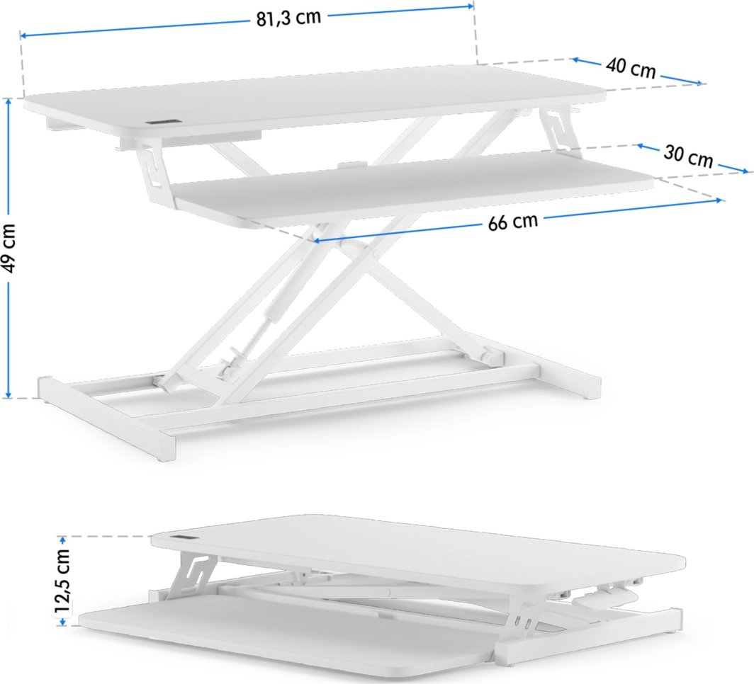 [OUTLET] Tavolinë e palosshme SENSE7, e bardhë