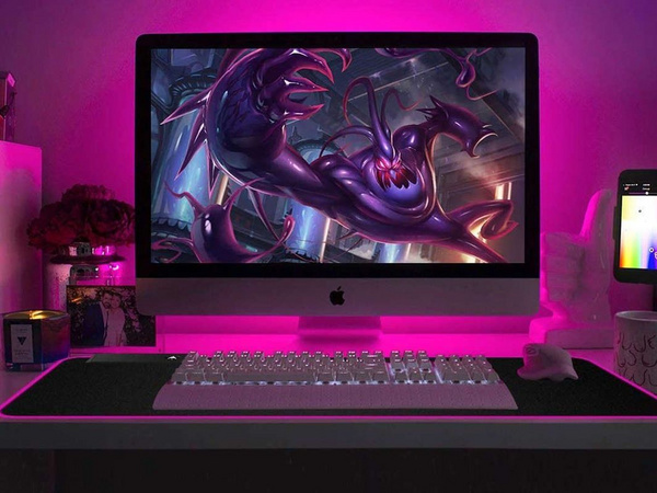 Alogy RGB Гејминг Подлога за Глушец Голема XXL