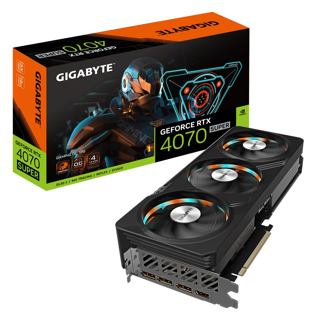 Kartelë grafike Gigabyte GAMING GeForce RTX 4070 SUPER OC 12G NVIDIA, 12 GB GDDR6X