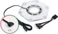 Aksesor montimi Bitspower Water Tank Hexagon, RGB, akrilik transparent