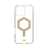 Mbulesë UAG Plyo Series për Apple iPhone 16 Pro Max, MagSafe, transparente Ice Gold