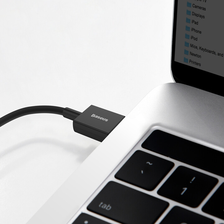 Kabllo BASEUS Superior Series USB-C - USB-C, 66W, 2m, e zezë