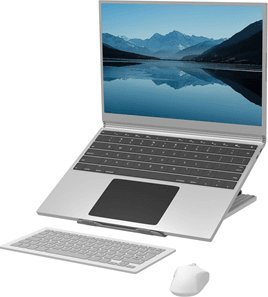 Mbajtëse laptopi Fellowes Breyta, 12 nivele lartësie, deri 14", gri