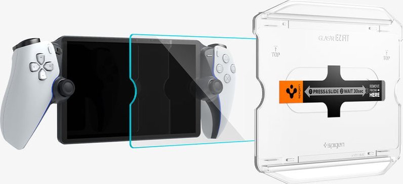 Xham mbrojtës Spigen EZ Fit për Sony PlayStation Portal, xham i fortë 9H, transparencë e lartë