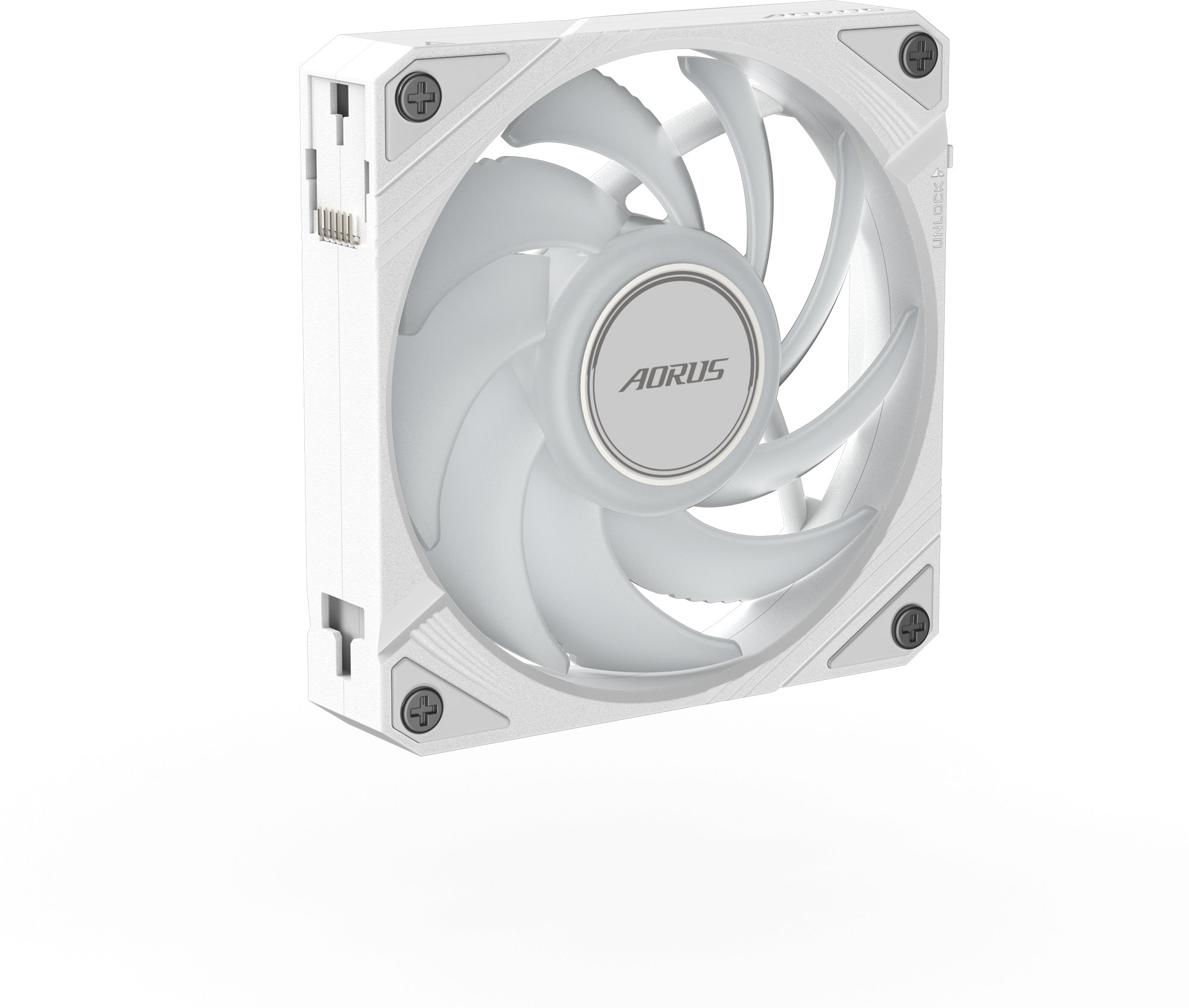 Ventilator kasë GIGABYTE AORUS EZ CHAIN FAN 120 ICE, 120mm, ARGB, i bardhë