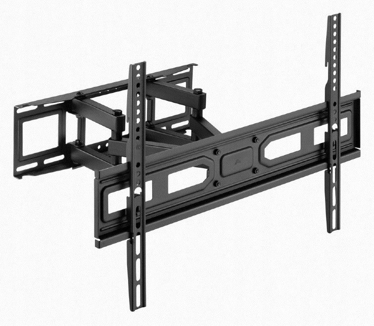 Ѕиден држач за ТВ Gembird WM-80ST-03, 37"-80", ротирање и наклон, црна