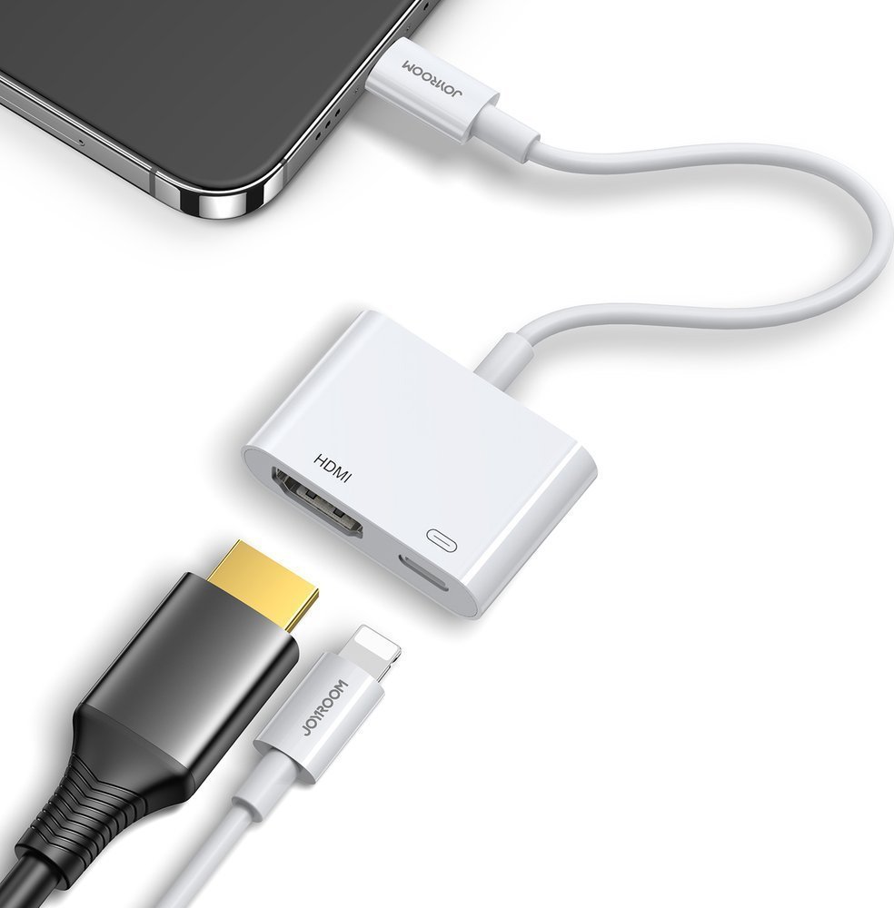 Adapter USB Joyroom S-H141, USB-C në HDMI, port USB-C, i bardhë