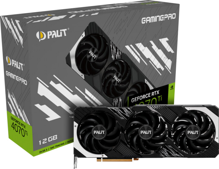 Kartelë grafike PALiT GeForce RTX 4070 Ti GamingPro, 12GB GDDR6X