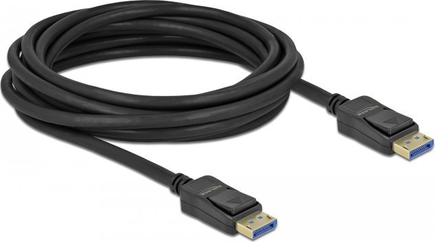 Kabllo Delock DisplayPort në DisplayPort, 3m, e zezë