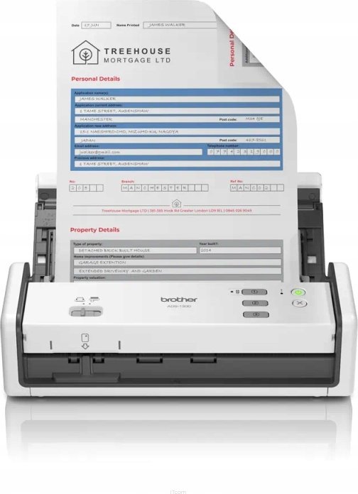 Skaner dokumentesh Brother ADS-1300, portativ, duplex, USB-C