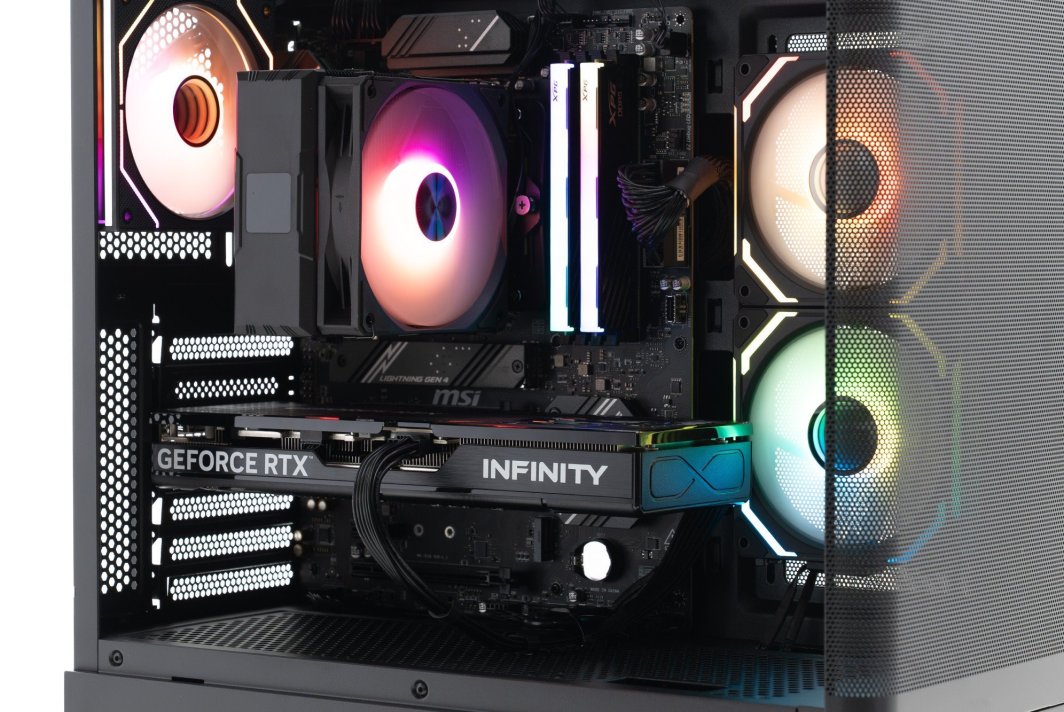 Kompjuter Morele Obsidian PRIME, Ryzen 5 7600, RTX 5070 Ti, i zi