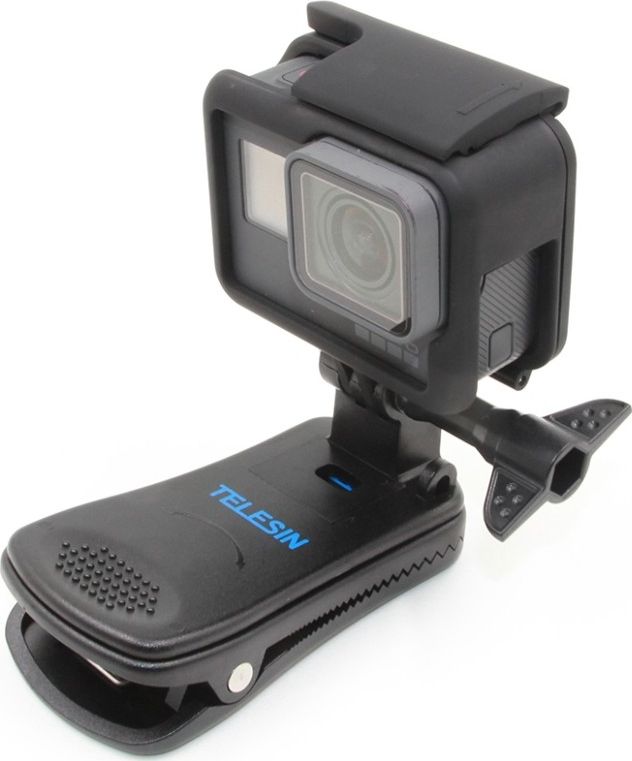 Mbajtëse çante Telesin GP-JFM-003, për kamera sportive, 360°, e zezë