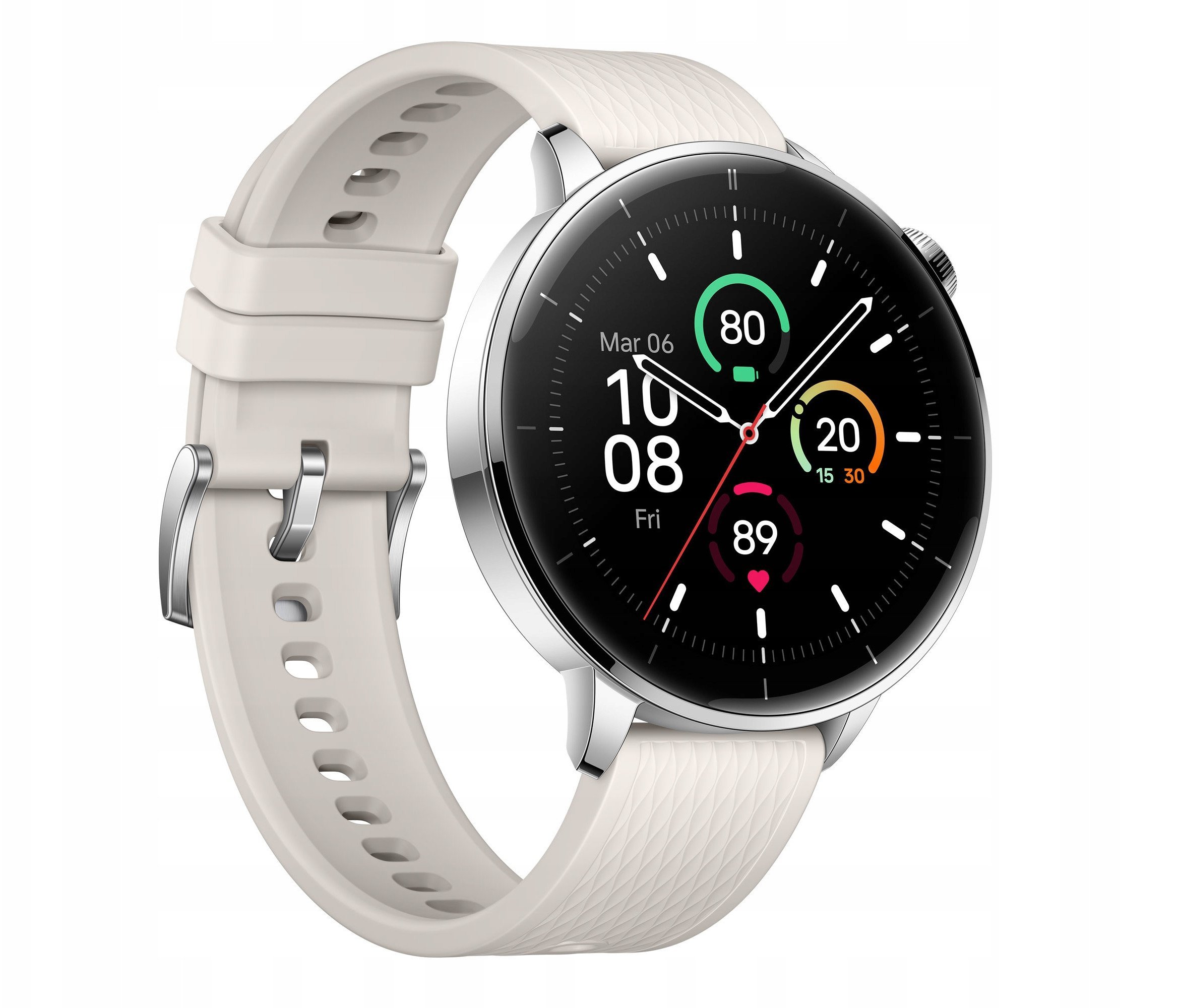 Ora inteligjente OnePlus Watch 3 OPWE242, 43mm, çelik, argjendtë