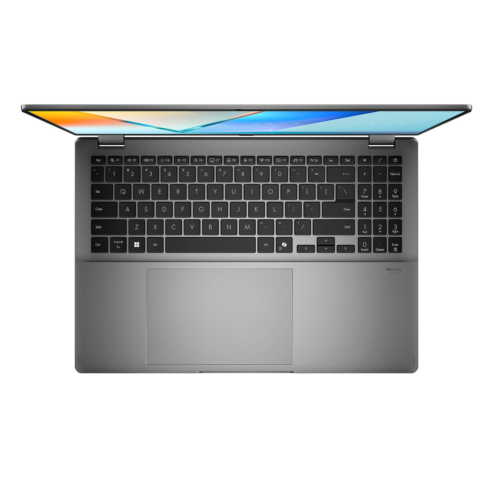 Laptop ASUS Vivobook 16 Flip (TP3607SA-OLED021W), 16\", WQXGA+, Intel Core Ultra 7 256V, 16GB RAM, 1TB SSD, сив