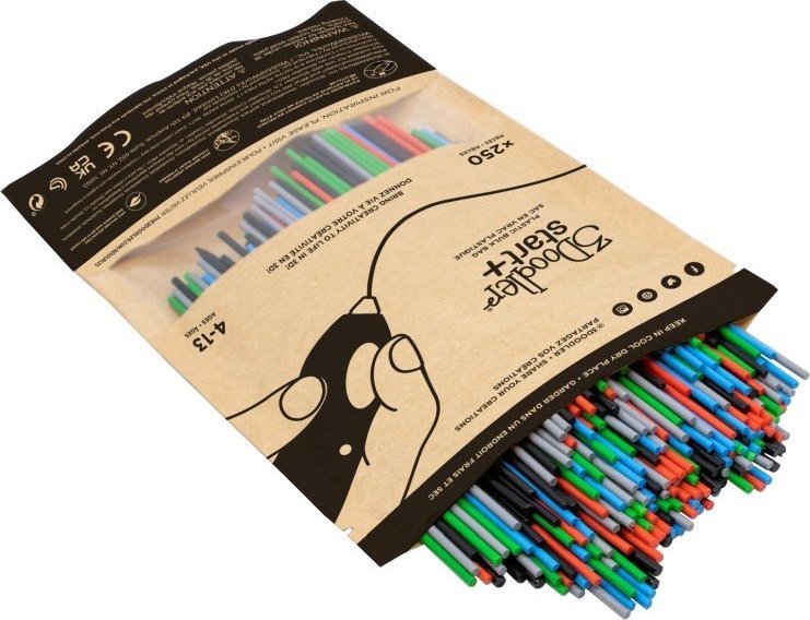 Plastikë 3D 3Doodler Start Eco, biodegraduese, pa BPA, shumëngjyrëshe