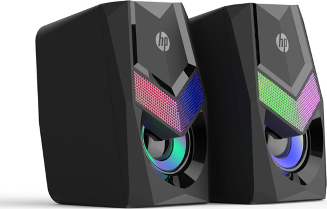 Altoparlantë multimedia HP DHE-6000, sistem 2.0, të zinj