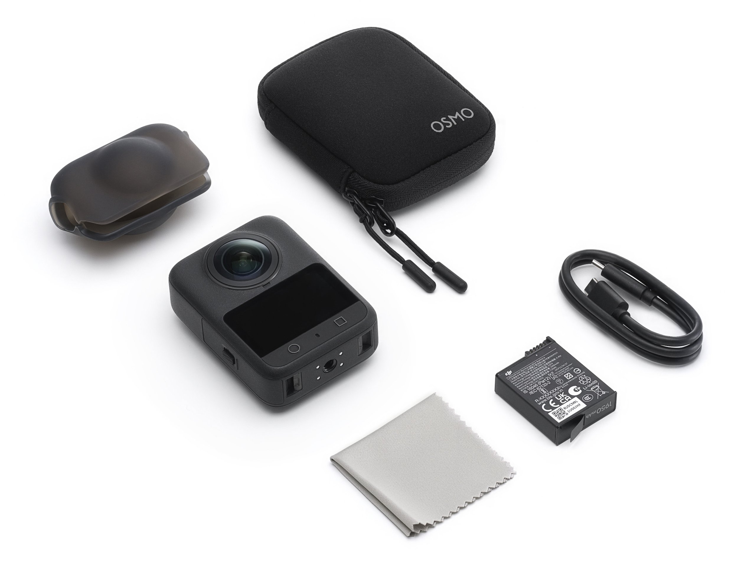 Kamerë aksioni DJI Osmo 360 Standard Combo, 8K, 4K, e zezë