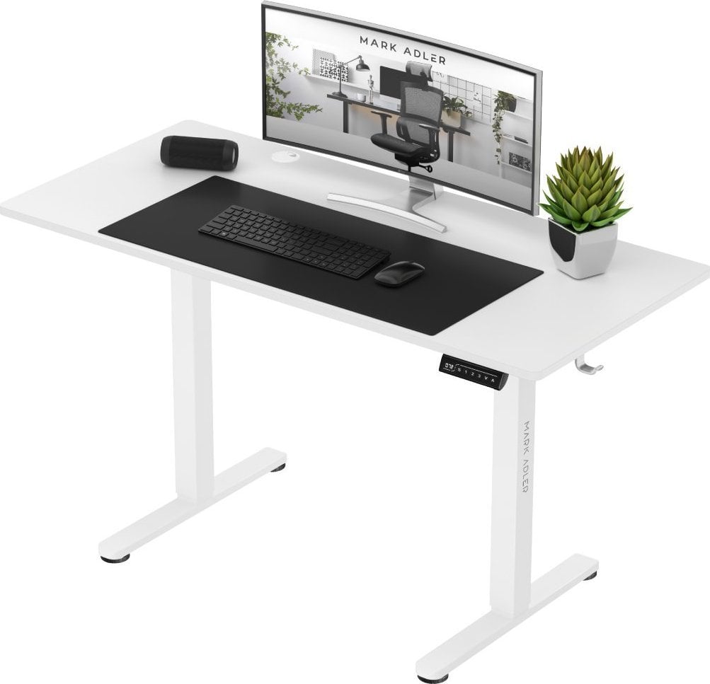 Tavolinë elektrike gaming MA Leader 7.0, lartësi e rregullueshme, memorie pozicionesh, e bardhë