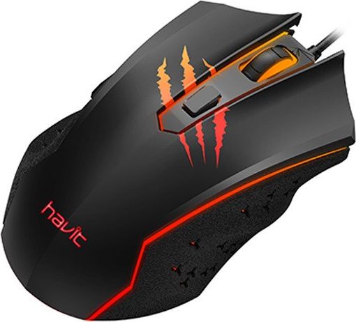 Maus gaming Havit MS1027, 2400DPI, Rainbow LED, i zi