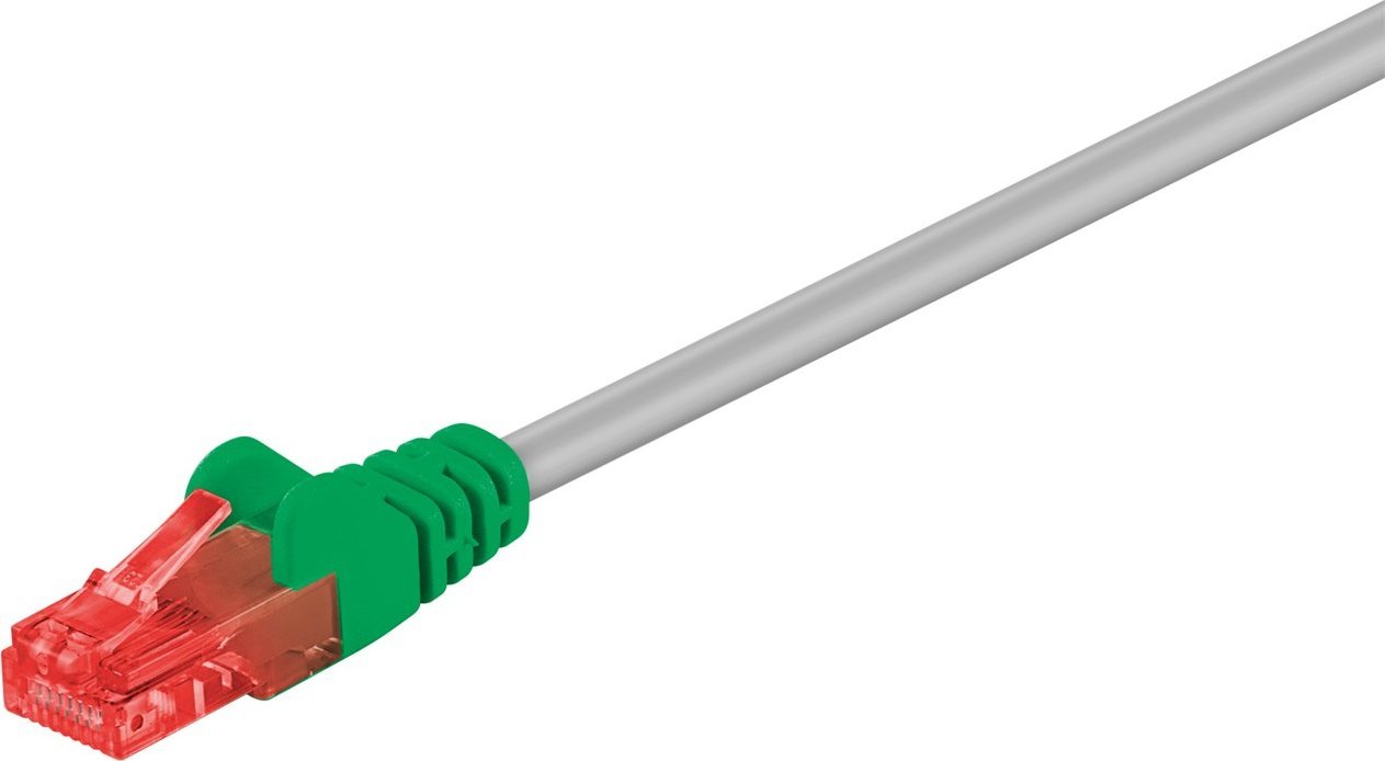 Kabllo rrjeti Wentronic Goobay CAT 6, 1 m, U UTP, gri jeshlil