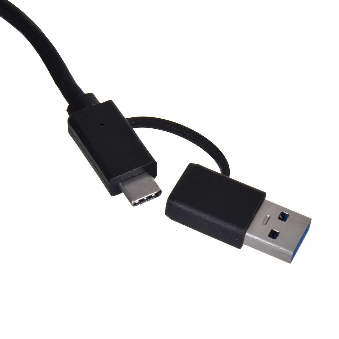 Адаптер Unitek U1313C, USB-A/C во RJ45, 2.5 Gbps, сив