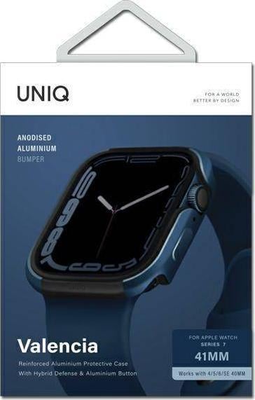 Mbulesë UNIQ Valencia për Apple Watch Series 4 5 6 7 SE, 40 41mm, blu kobalt