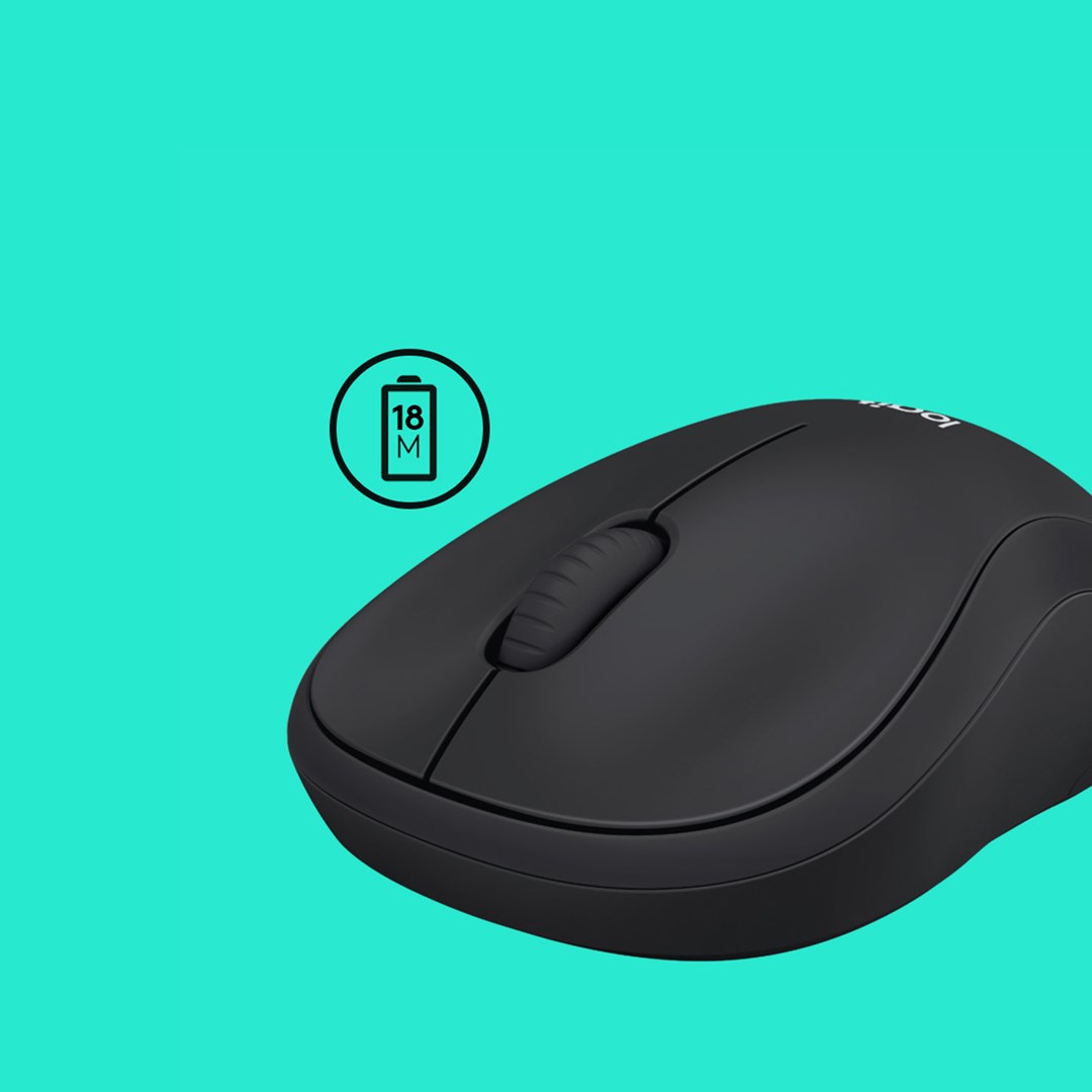 Mашина Logitech M220 SILENT, оптички, 1000 DPI, црна