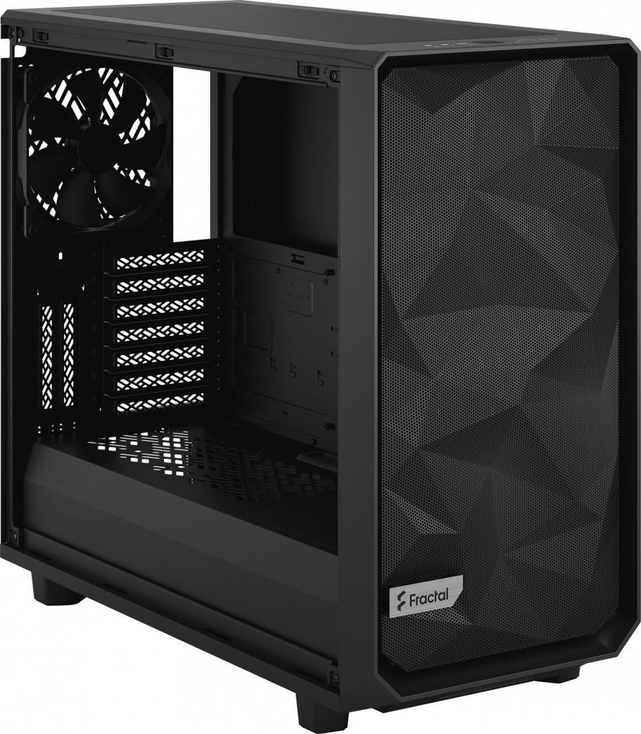 Kasë Fractal Design Meshify 2 TG Dark Tint, e zezë, Midi Tower