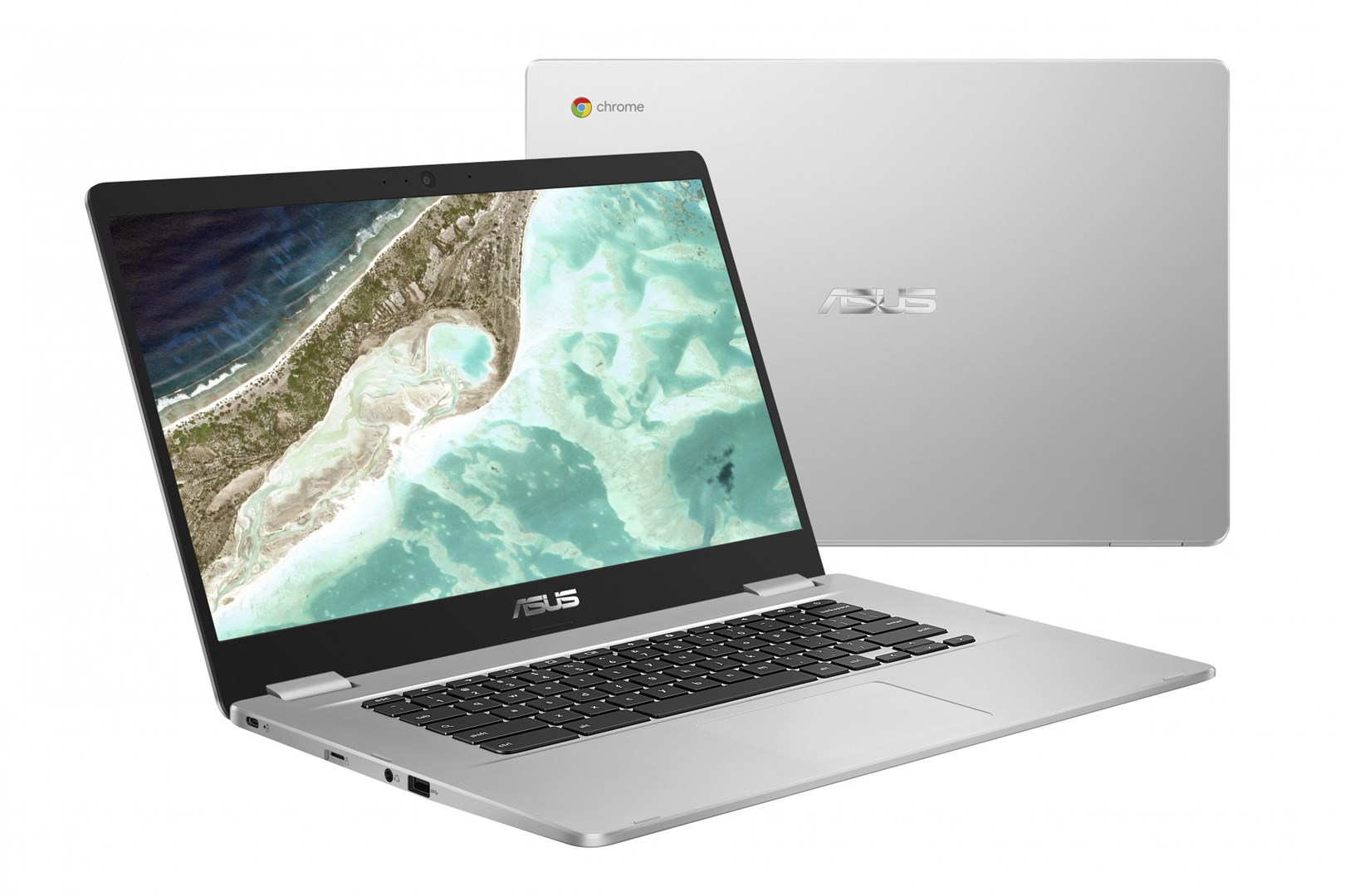Laptop ASUS Chromebook C523NA, 15.6", Intel Celeron N3350, 4GB RAM, 64GB eMMC, i argjendtë
