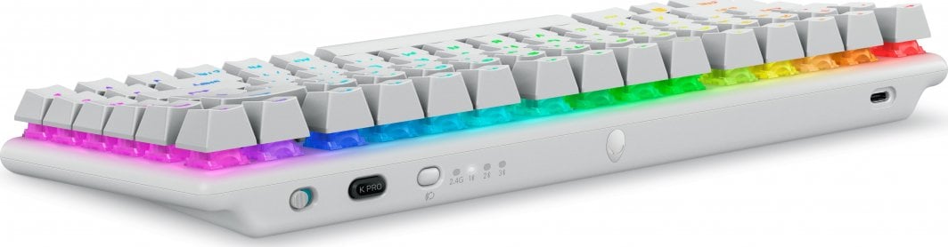 Tastierë wireless Dell Alienware Pro, US, RGB e bardhë