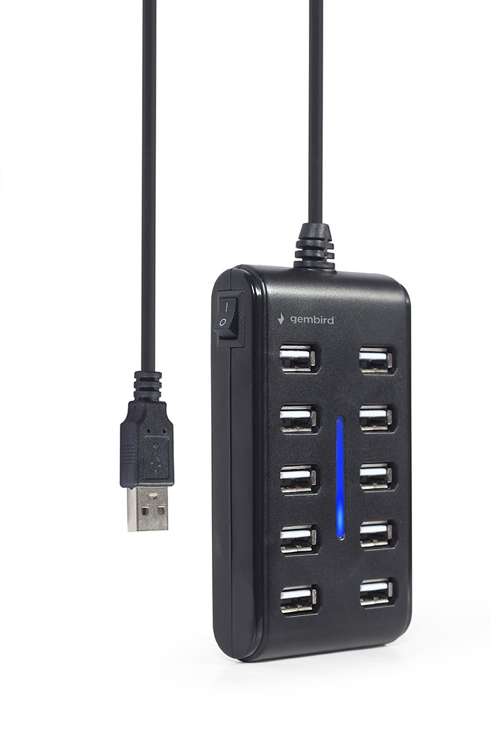 USB Hub Gembird, 10 porte USB 2.0, i zi