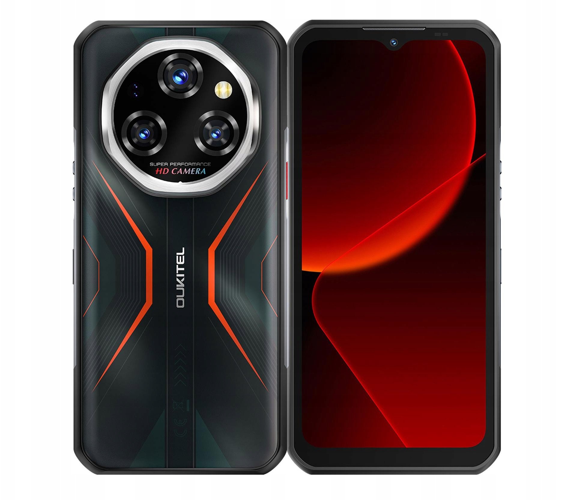 Telefoni Oukitel WP55, 6.6", 12GB 256GB, 11000 mAh, 5G, i kuq