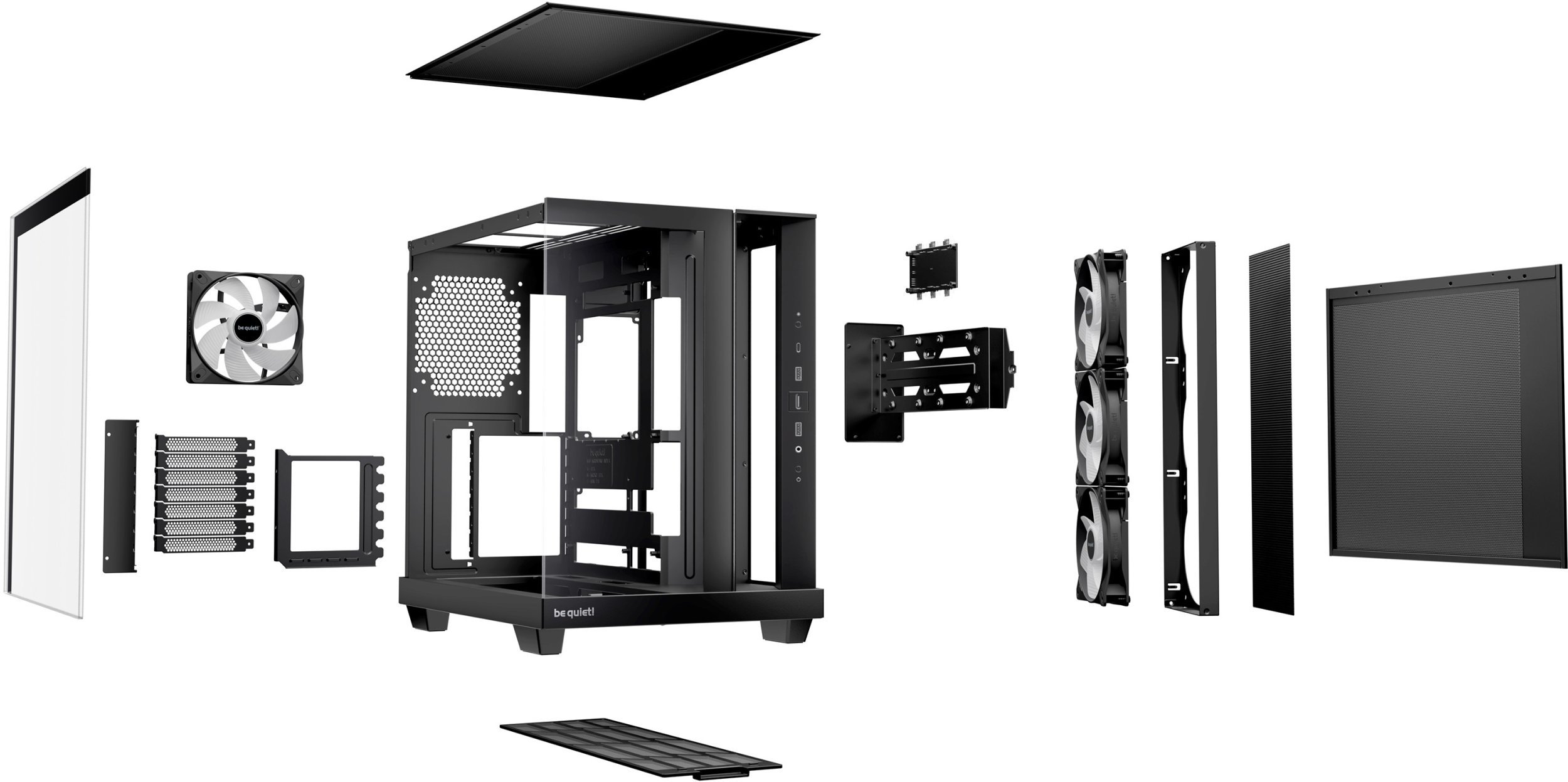 Kasa PC Be Quiet Light Base 500 LX, MIDI Tower, ARGB, e zezë
