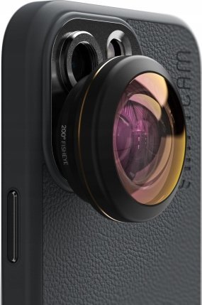 Objektiv telefoni ShiftCam LU-FE-200-23-EF, lente fish eye 200°, alumini dhe xham, i zi